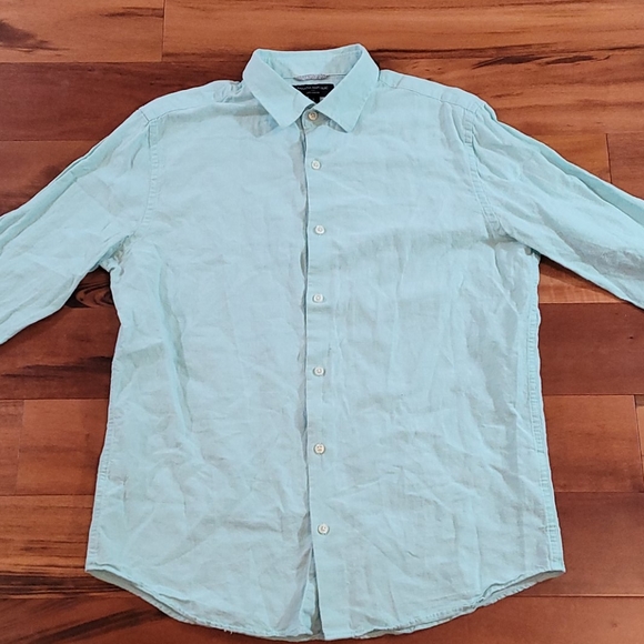 banana republic slim fit linen shirt